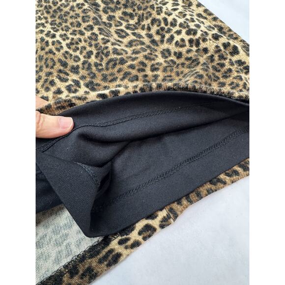 Vintage Y2K Cache Leopard Print Dress Bodycon Twist Waist Ruched Slimming Small - Picture 9 of 9